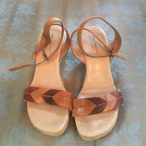 Wedge espadrille sandals
